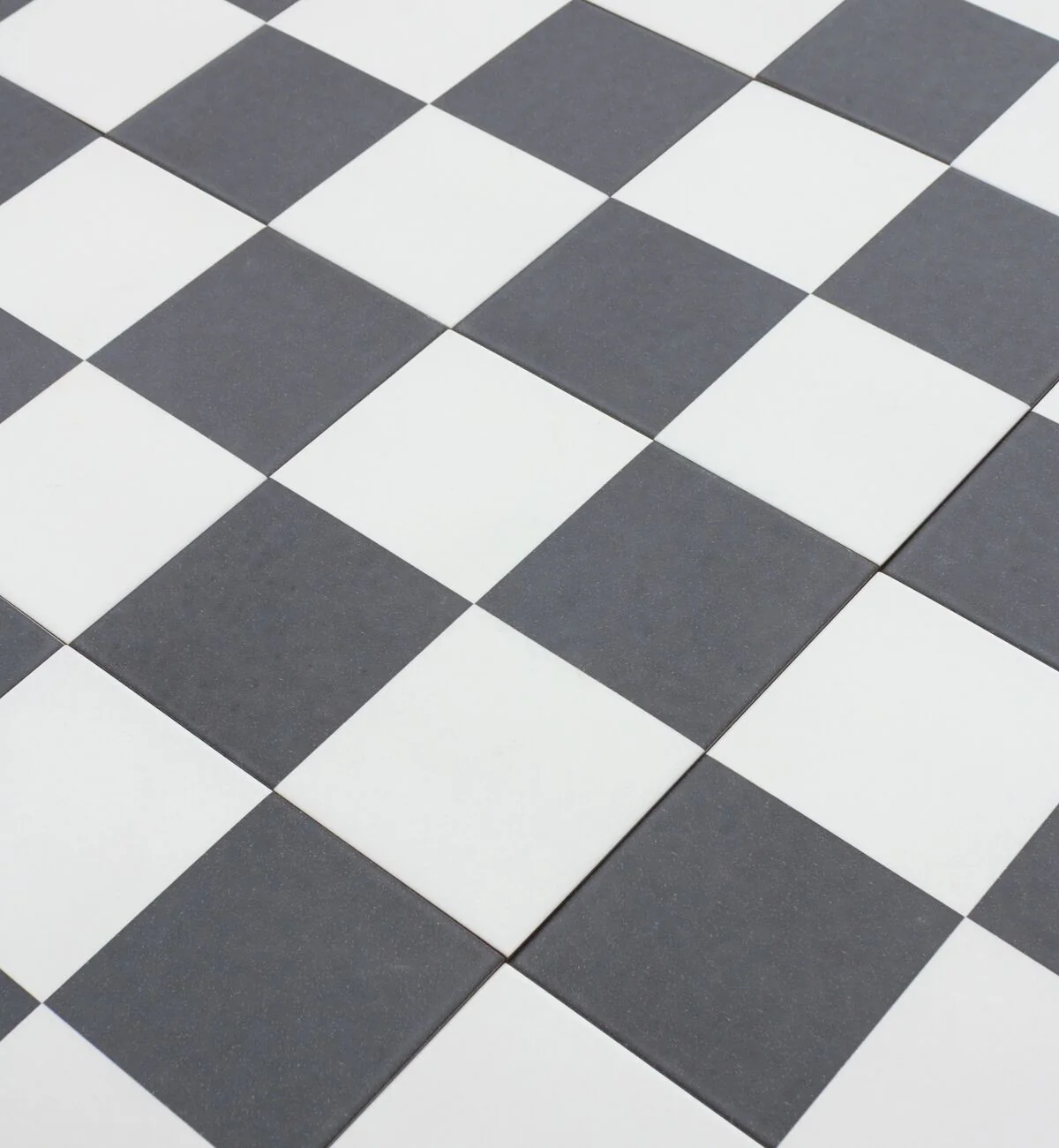 Bert & May Chequerboard Old Iron Porcelain Tile - Image 4