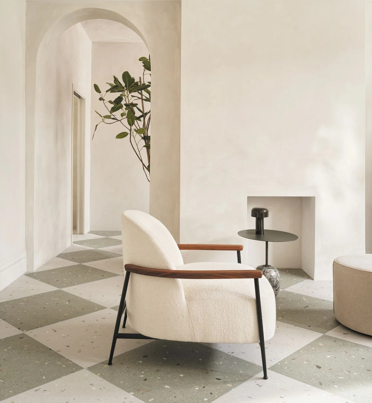 Confetti Cream Terrazzo Effect Tile - Image 8