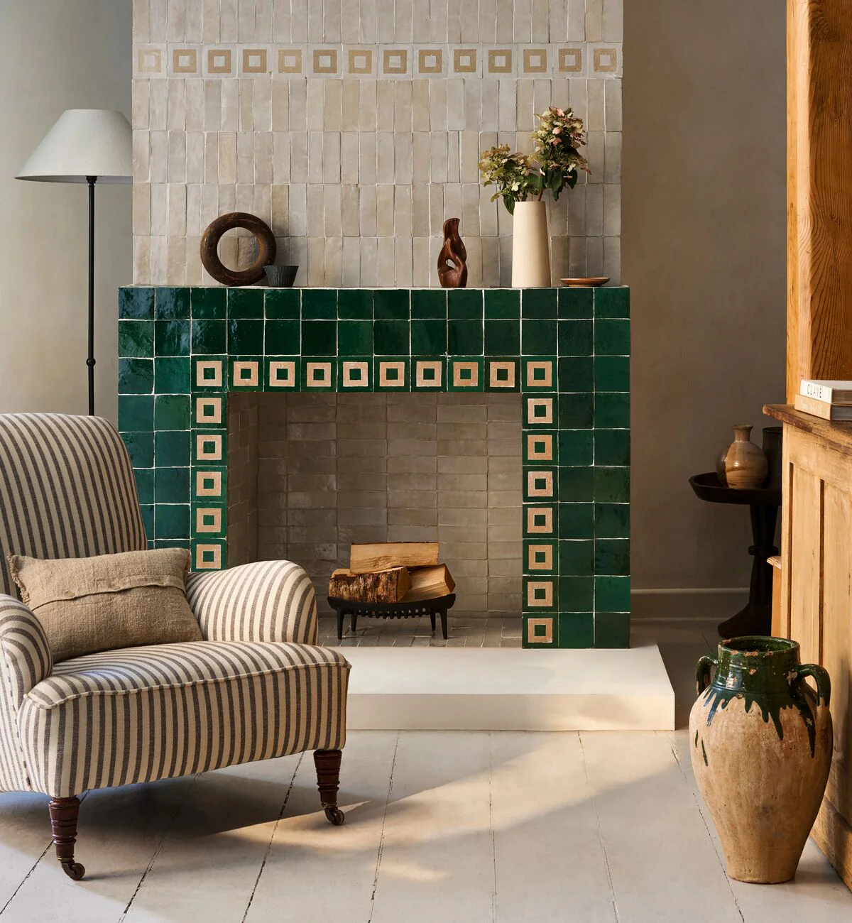Medina Cloudy White Porton Handmade Moroccan Zellige Tile - Image 6