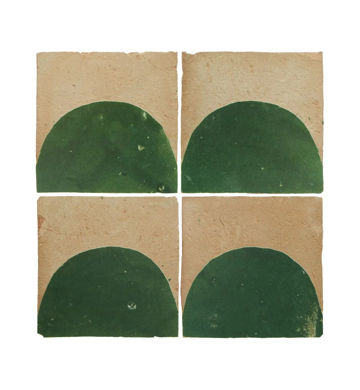 Medina Moss Green Belen Handmade Moroccan Zellige Tile - Image 5