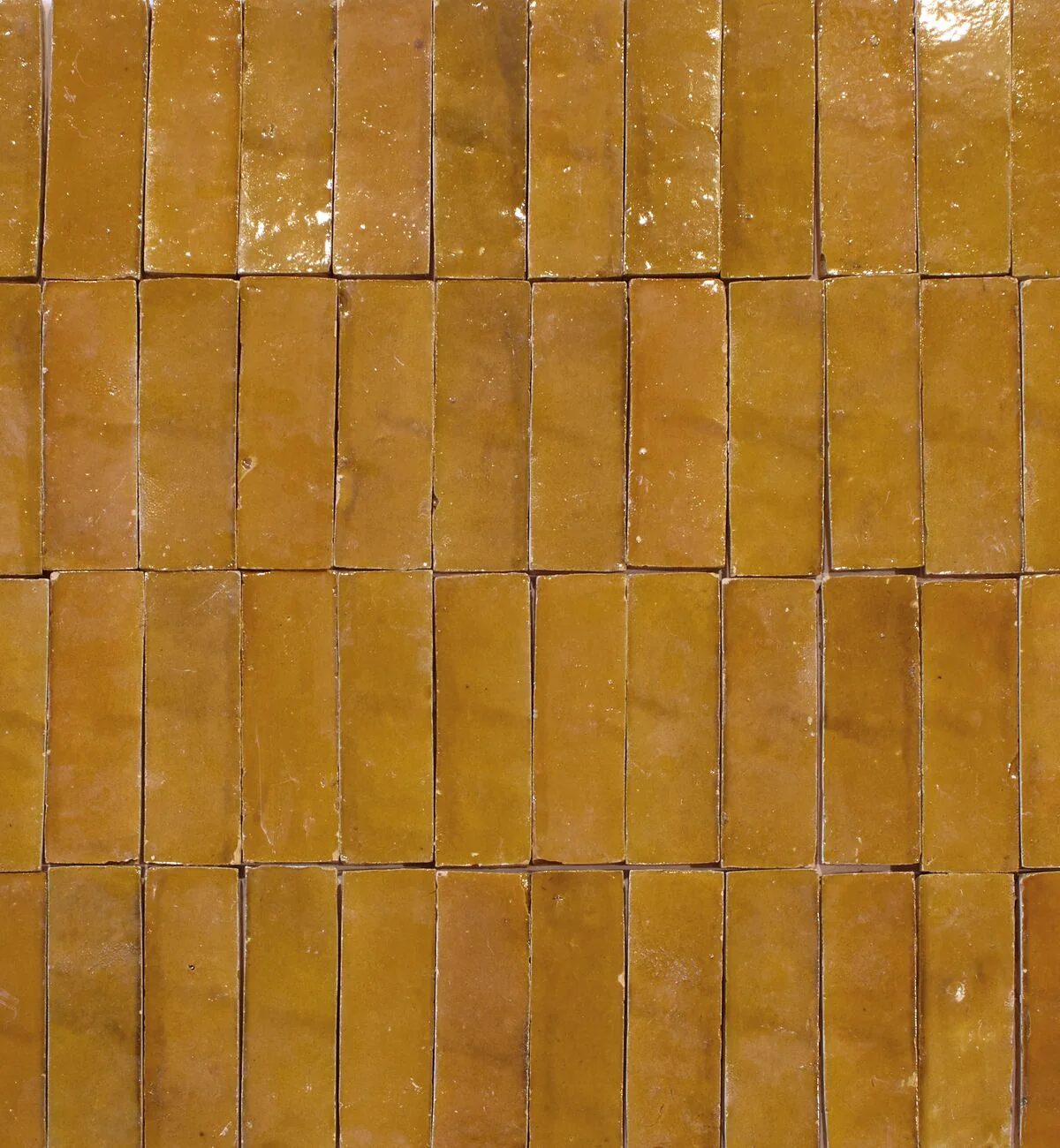 Medina Ochre Rectangle Handmade Moroccan Zellige Tile - Image 6