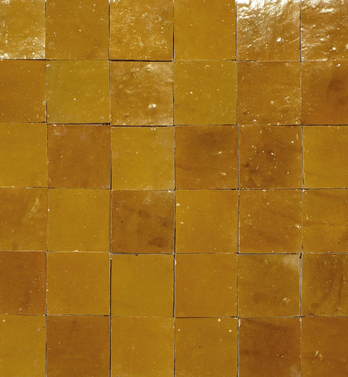 Medina Ochre Square Handmade Moroccan Zellige Tile - Image 6