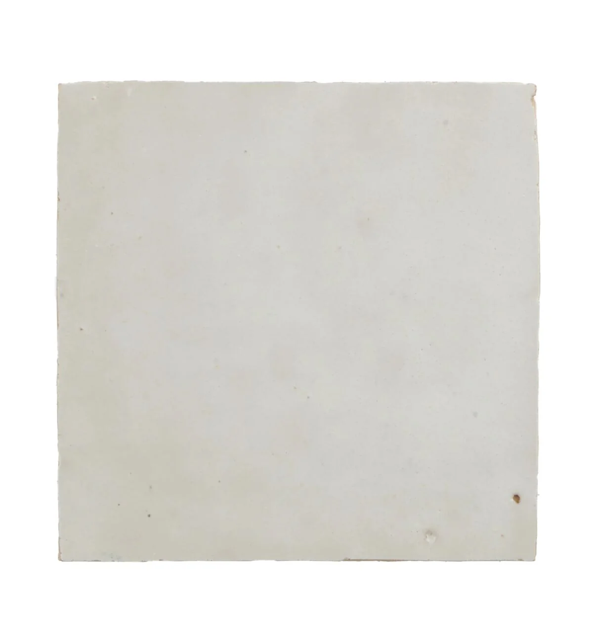 Medina Pure White Square Handmade Moroccan Zellige Tile - Image 3
