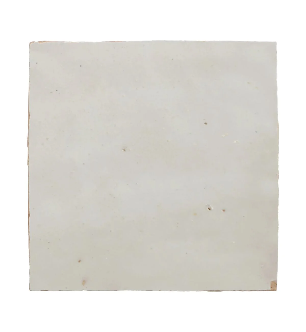 Medina Pure White Square Handmade Moroccan Zellige Tile - Image 4