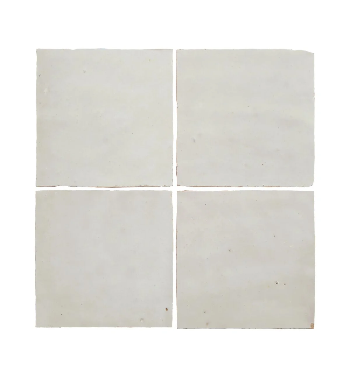 Medina Pure White Square Handmade Moroccan Zellige Tile - Image 5