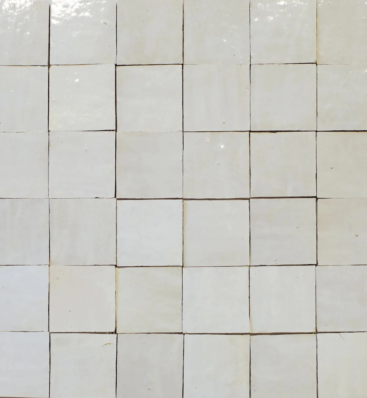 Medina Pure White Square Handmade Moroccan Zellige Tile - Image 7