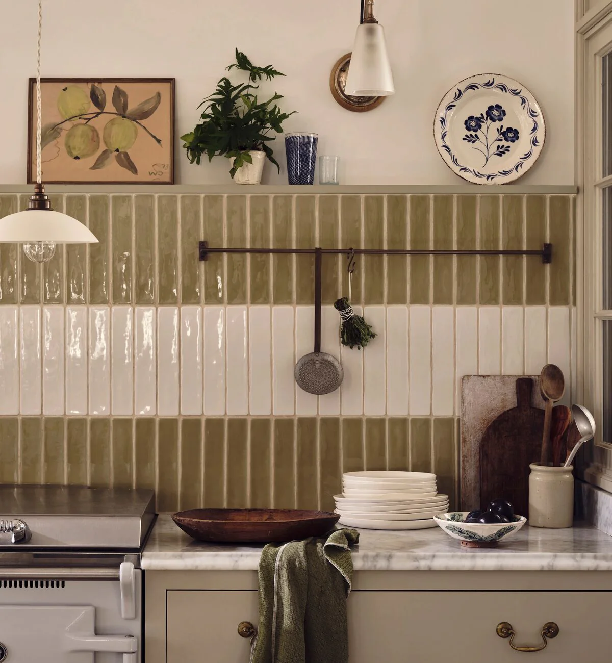 Nina Campbell Rivage Ivory Glazed Wall Tile - Image 5