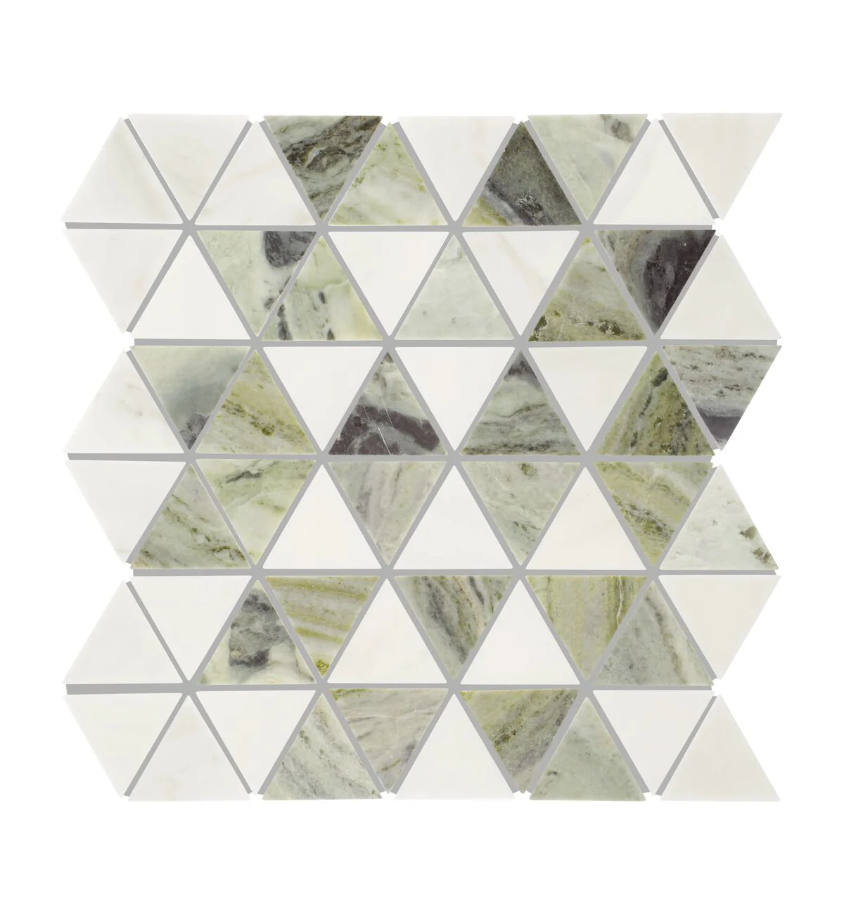 Seaspray Green Triangles Marble Mosaic - Image 4
